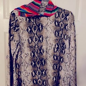 Animal print. Hoodie